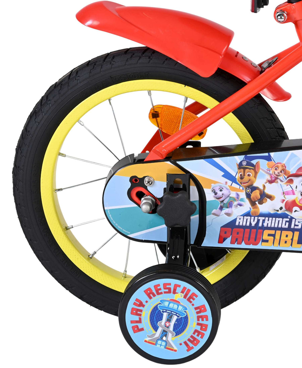 Paw Patrol Kinderfahrrad – Jungen – 14 Zoll – Rot Blau