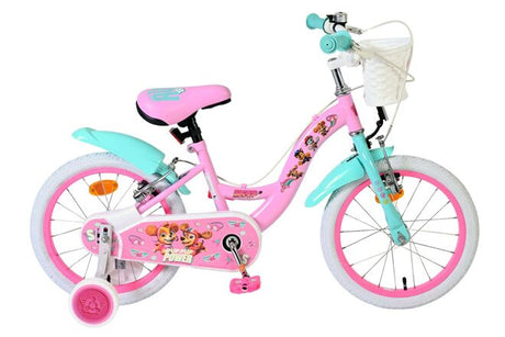 Paw Patrol Kinderfahrrad – Mädchen – 16 Zoll – Pink – zwei Handbremsen