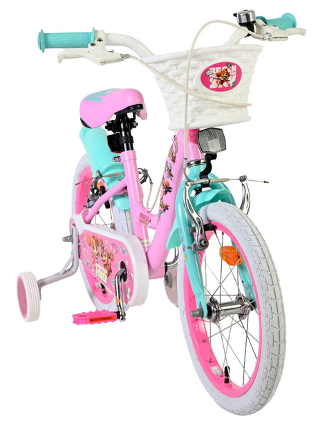 Paw Patrol Kinderfahrrad – Mädchen – 16 Zoll – Pink – zwei Handbremsen
