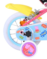 Volare peppa pig kinderfiets - meisjes - 12 inch - roze - twee handremmen