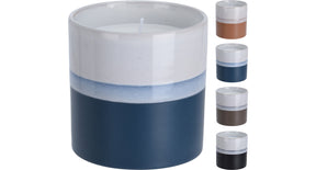 Kaars in pot d10 h10cm 4 kleuren assortie
