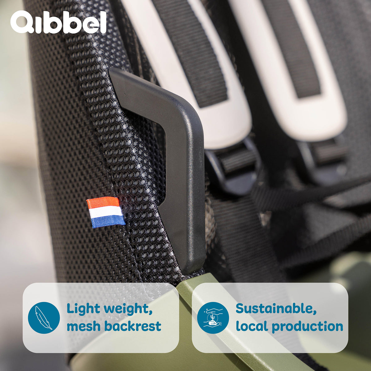 Widek b.v. Qibbel Air Rücksitz Salbeigrün Mik-HD Q765