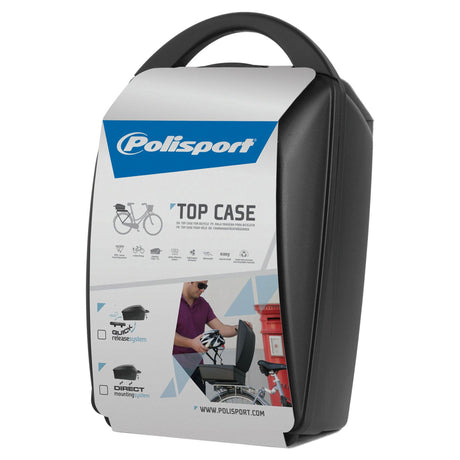 Top Case Polisport Luxus - Schwarz (feste Montage auf Träger)