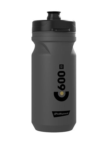 Polisport Wasserflasche 600 ml grau schwarz