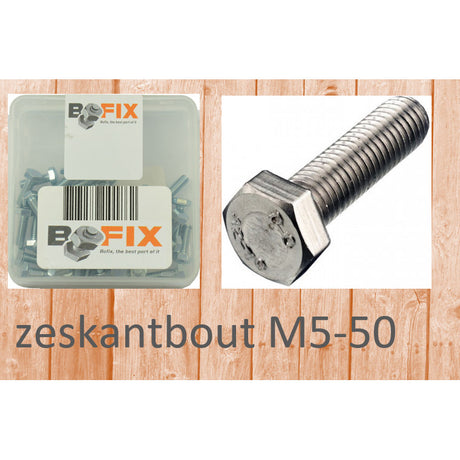 Bofix Hexagon Bolt M5x50 (25 Stücke)