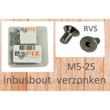 Bofix Allenbout M5x25 Edelstahl Sunken Head (25.)