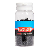 Elvedes Anti-Fray-Kappen 2,3 mm Aluminium schwarz (500 Stück)