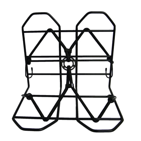 Gepäckdeck 28 x 25 cm schwarz mit Spinne