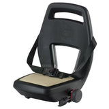 Rücksitz Junior 6+ Fußstütze + Gürtel Kaki