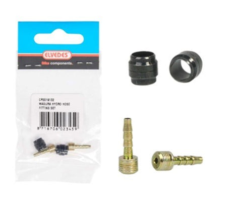 Elvedes Hydro-Klemmring Olive + Einsatz Magura Set a 2