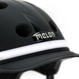 Melonenhelm mit Beleuchtung E-Serie Black Ice XL-XXL