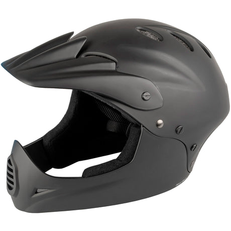 M-Wellen-Downhill-Fahrradhelm Unisex mattschwarz Größe 58-61 cm