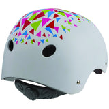Polisport Urban Radical Bicycle Helm S 53-55 cm Dreiecke Weiß Goudanje