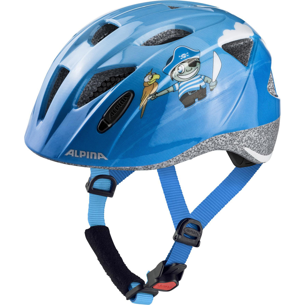 Alpina Sports Kinderhelm Ximo Pirate 49-54 Glanz