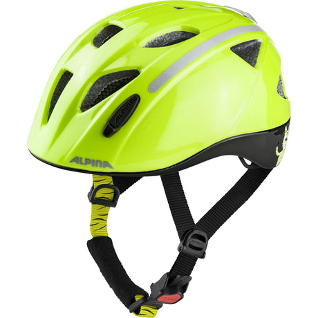 Olympiasportbekleidung Alpina Sports Kinderhelm Ximo Flash Be Visible 47-51 Glanz