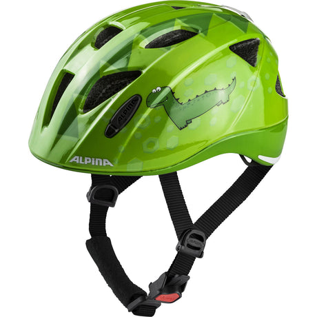 Olympiasportbekleidung Alpina Sports Kinderhelm Ximo Flash Green Dino 47-51 Glanz