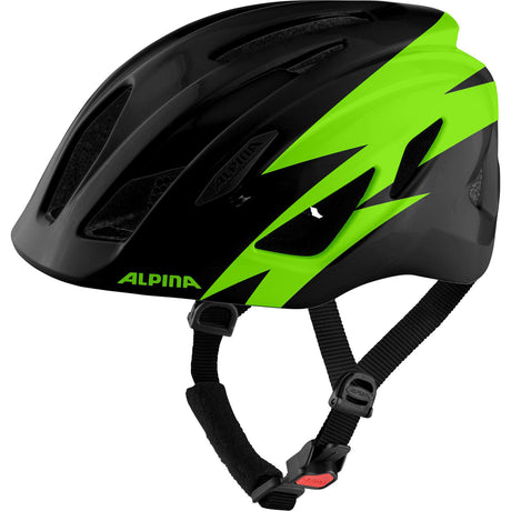 Alpina Sports Kinderhelm Pico 50-55 glänzend schwarz grün