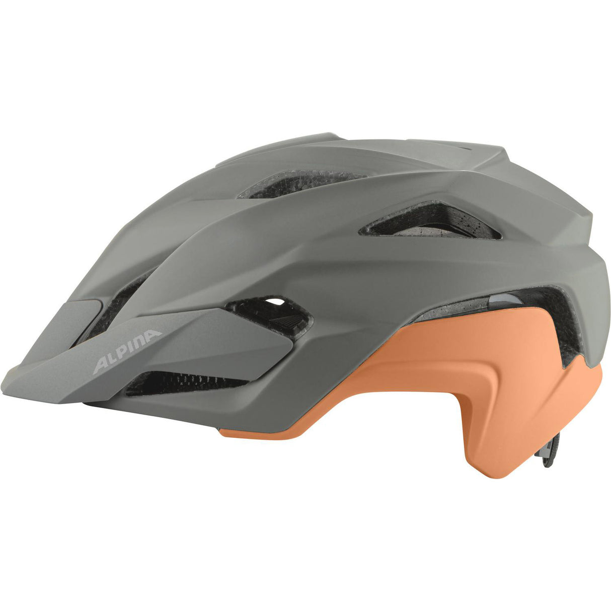 Olympischer Sportbekleidung Sport MTB Helm Kamloop 56-59 Mattgrau Pfirsich