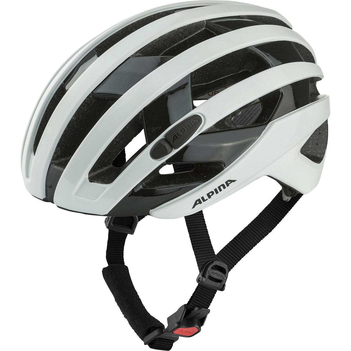 Alpina Sportrennhelm Ravel 51-56 glänzend weiß
