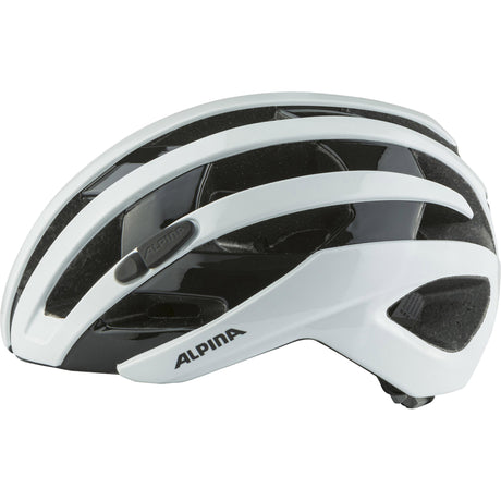 Alpina Sportrennhelm Ravel 51-56 glänzend weiß