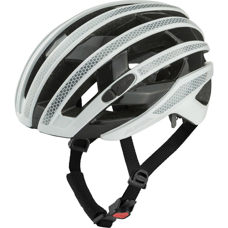 Alpina Sport-Rennhelm Ravel reflektierend 51-56 glänzend weiß