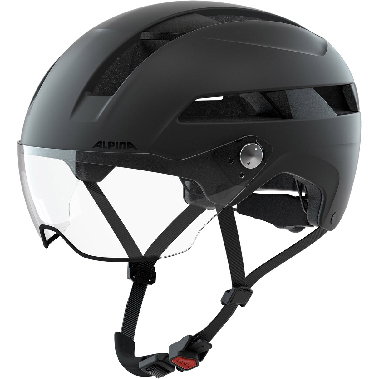 Olympischer Sportbekleidung Sportstädter Helm Soho Visor 55-59 Matt Schwarz