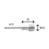 ELVEDES REM BINNENKABEL 2000 mm (10) V-Nipple Edelstahl 6411RVs 10