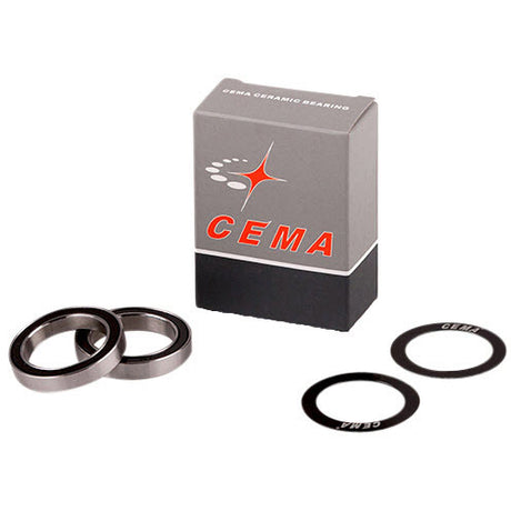 Cema Kugellagerset für 30mm Innenlager Edelstahl schwarz