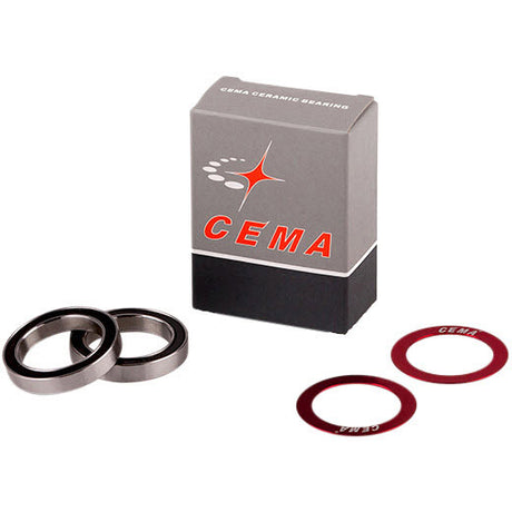 Cema Kugellagerset für 30mm Innenlager Edelstahl rot