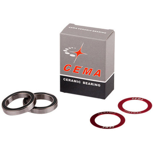 Cema Kugellagerset für 30mm Innenlager Keramik rot