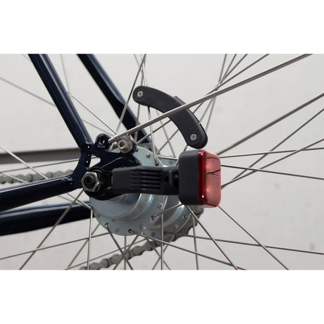Fahrradbeleuchtung AMS Constant Stahl rot weiß 4-teilig