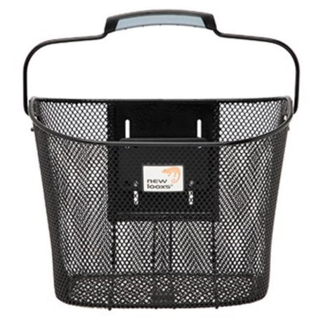 Newlooxs Tuscany Klickfix – abnehmbarer Fahrradkorb – Lenker – 19 Liter – Stahl – Schwarz