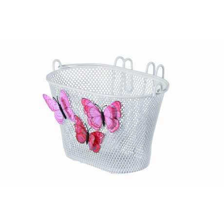 Basil Jasmin Butterfly – Kinderfahrradkorb – vorne oder hinten – weiß