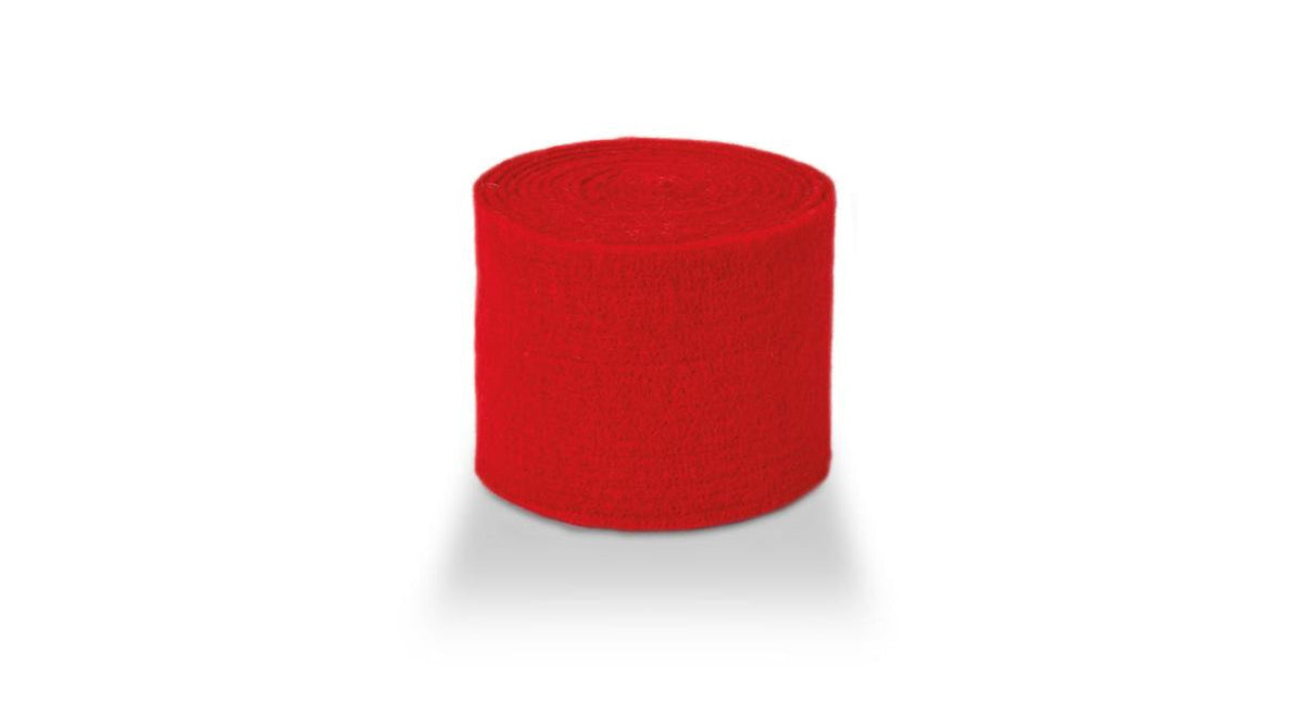 Wool felt vilt unicolor 15 cm rood 5mtr