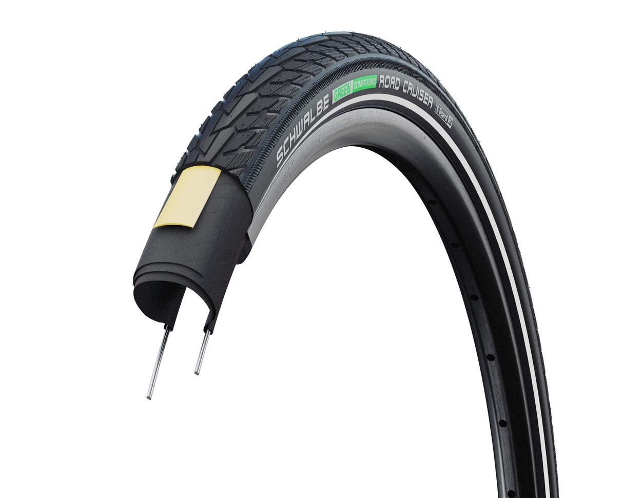 Schwalbe 25x Reifen Road Cruiser K-Guard 28 x 1,40 schwarz refl