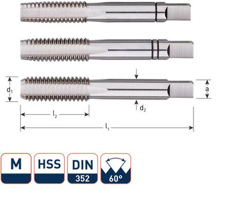 Rotec Handgewindebohrer-Set m2