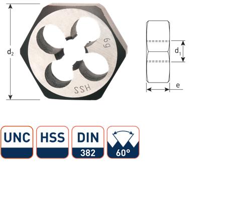 Rotec Sechskant-Schneidmutter 7 8 UNC DIN382 HSS