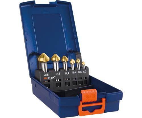 Rotec Senkfräser-Set 3-Schneider 6,3 25,0 verzinnt