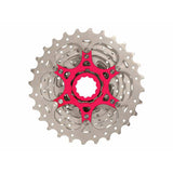 Sunrace CSRX0-Kassette 10 Geschwindigkeit 11-25 Metallic Silber in Box