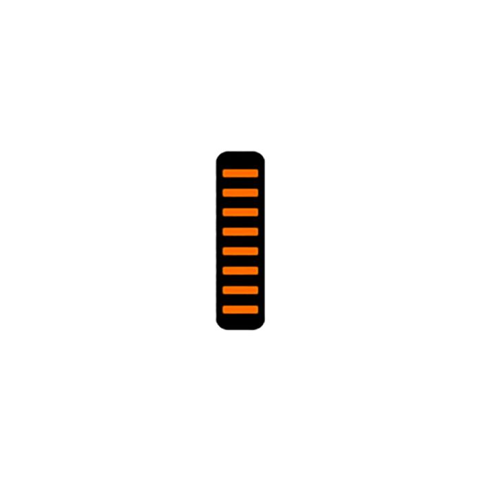 UVP Proguard Kabelbinder – hinten – Aufkleber – orange