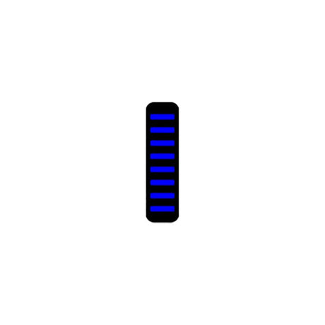 UVP Proguard Bolt on V1 – vorne – Aufkleber – Standard – blau
