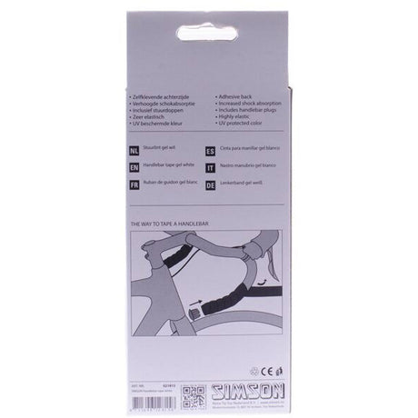 Simson Lenkung Lint Gel White (Rennrad, Schock -Absorbing, komfortabel)
