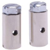Schraubennippel 15 x 8 mm Silber 2 Stücke