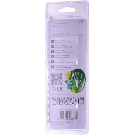 Simson Ketting Maeilleur 10-Bicycle-Kette 10-Gang, Anti-Rust-Beschichtung, 116 Links, 1 2 x5 64