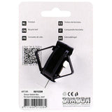 Simson Bicycle Bell Mini 32 mm, Flexband -Ansatzschwarz