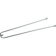 Eurofender spatbordstang 28 draad 350mm pad bev. verzinkt
