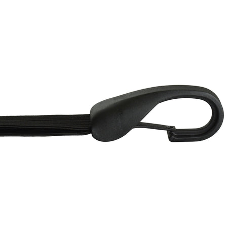 Widk Snelbinder mit großartigem Sicherheitshaken und 4 Reifen. Schwarz 57 cm