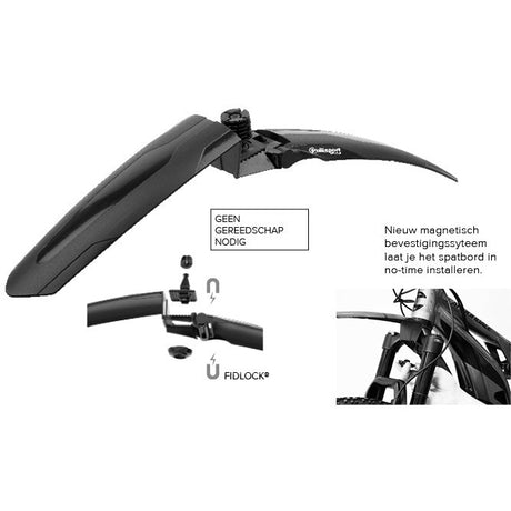 Polisport Voorlatbord Mud Mudguard Schwarz