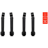 Eurofender Spatd EF Systema gerader Rutenhalter schwarz Set a 4