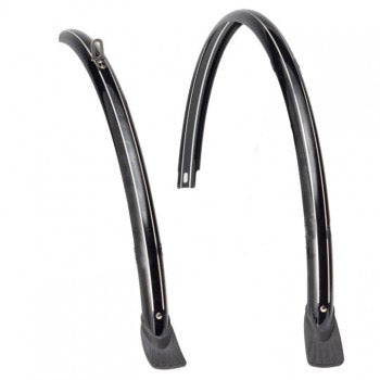 Eurofender -Kotflügel -Set 46mm 28 ohne Stange Schwarz